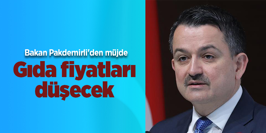 Bakan Pakdemirli'den müjde