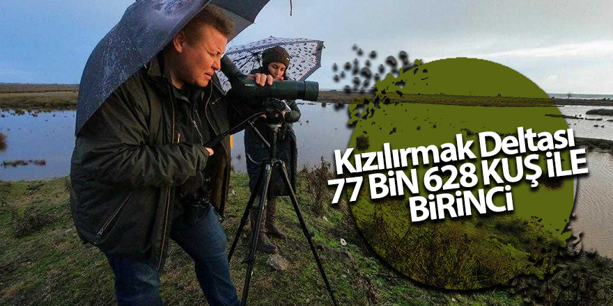 Kızılırmak Deltası 77 bin 628 kuş ile birinci