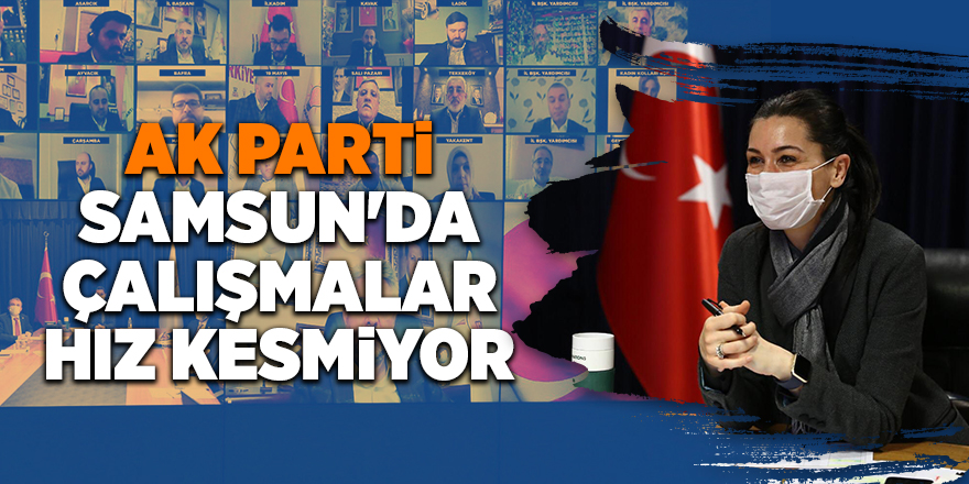 AK Parti Samsun'da çalışmalar hız kesmiyor