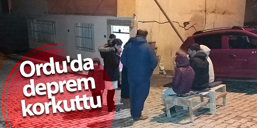 Ordu'da 4.0 büyüklüğünde deprem