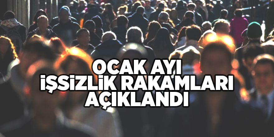 Ocak'ta işsiz sayısı 306 bin kişi azalarak 4 milyon 362 bin kişi oldu