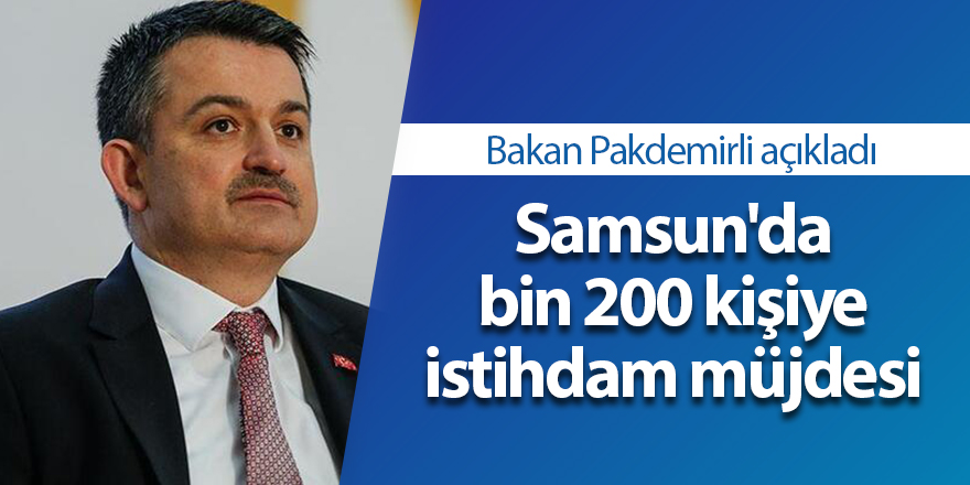 Samsun'da bin 200 kişiye istihdam müjdesi