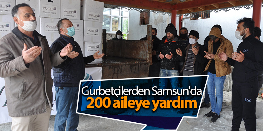 Gurbetçilerden Samsun'da 200 aileye yardım