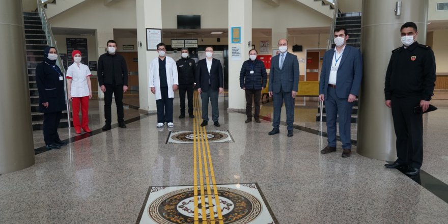 Terme'de sağlıkçılara teşekkür ziyareti