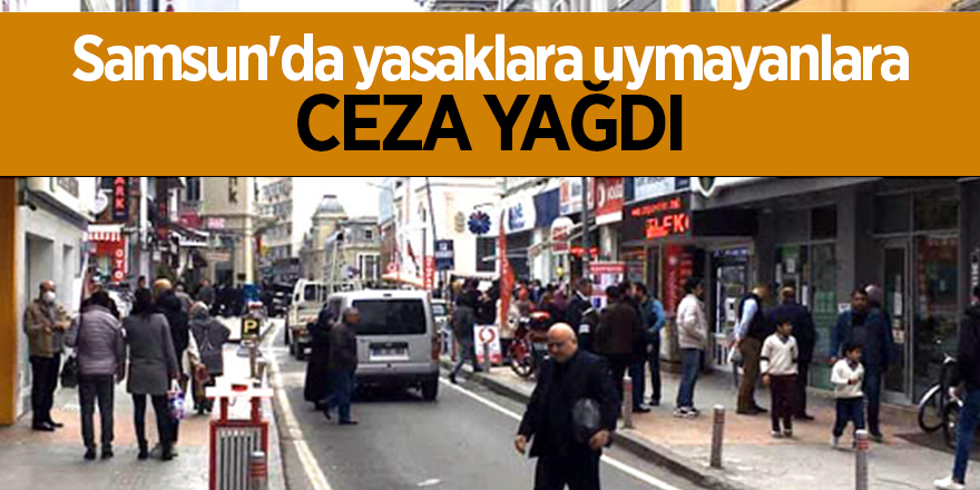 Samsun'da yasaklara uymayanlara ceza yağdı