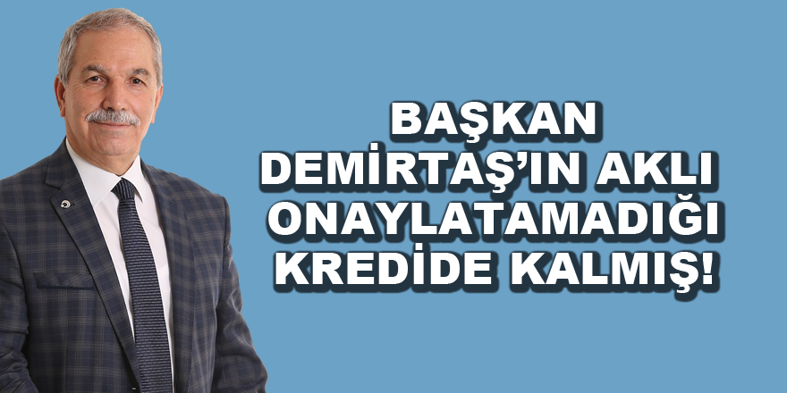 Başkan Demirtaş’ın aklı Meclis’in reddettiği ‘kredi’de kalmış