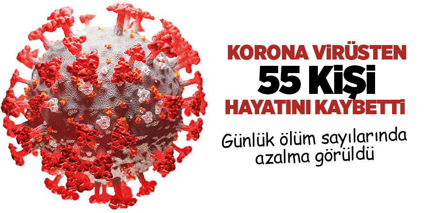 Korona virüsten 55 kişi hayatını kaybetti 