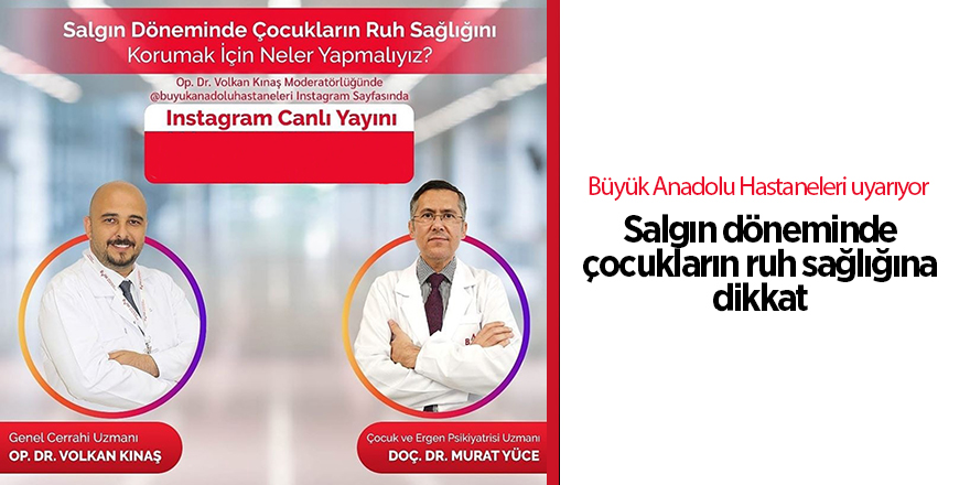 Salgın döneminde çocukların ruh sağlığına dikkat