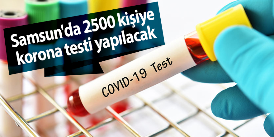 Samsun'da yaygın test dönemi başlıyor