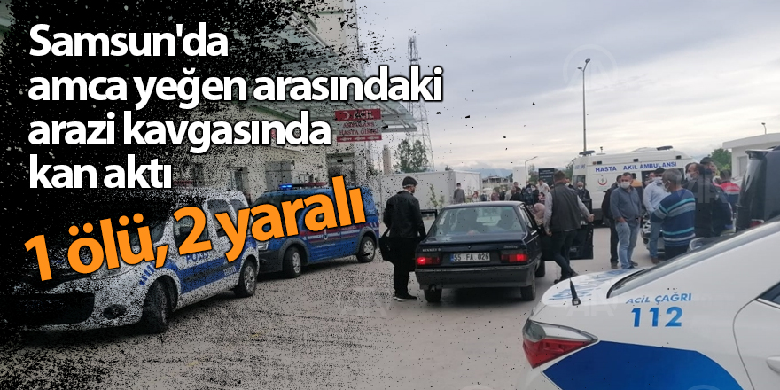 Samsun'da amca yeğen arasındaki arazi kavgasında kan aktı