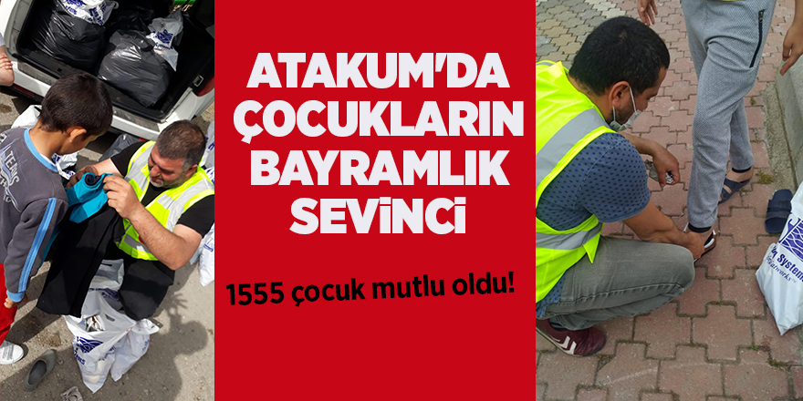 Atakum'da çocukların bayramlık sevinci