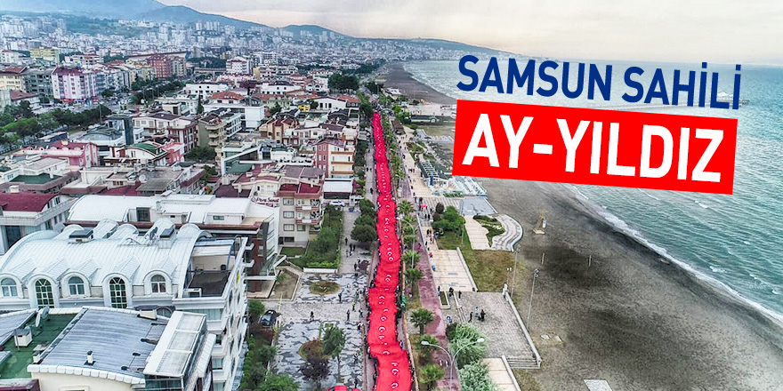 Samsun sahili ay-yıldız