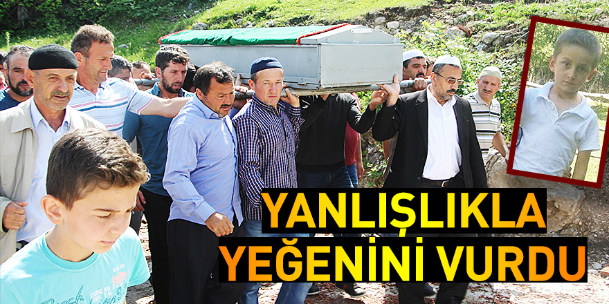 7 yaşındaki yeğenini av tüfeğiyle yanlışlıkla vurdu