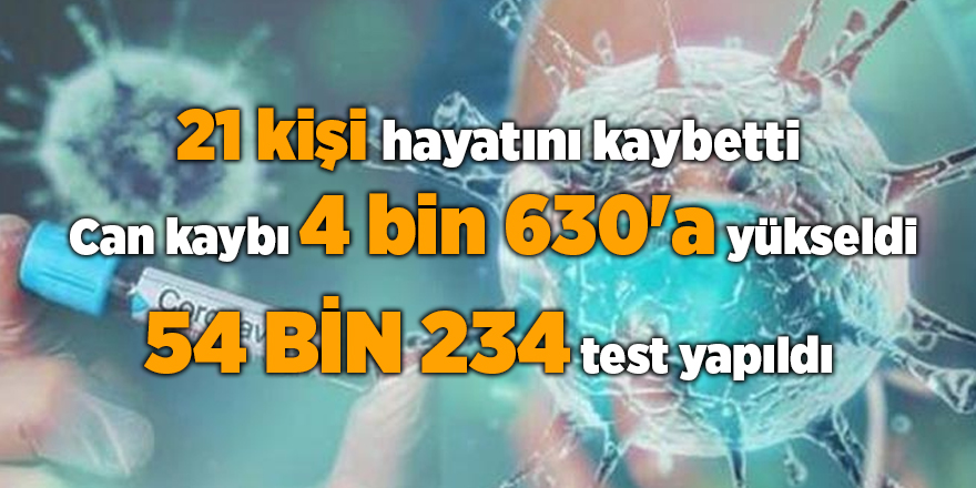 4 Haziran Korona virüs tablosu açıklandı