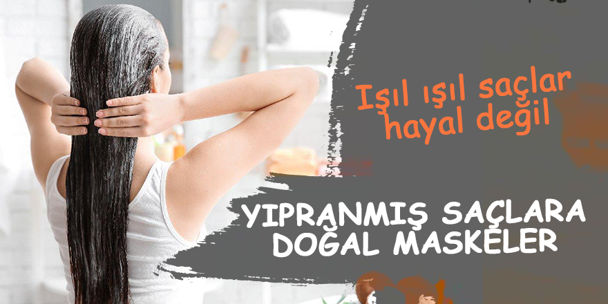 Yıpranmış saçlara doğal maskeler