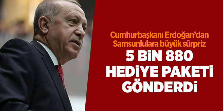 Cumhurbaşkanı Erdoğan’dan Samsunlulara büyük sürpriz