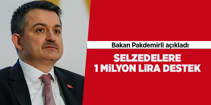 Selzedelere 1 milyon lira destek