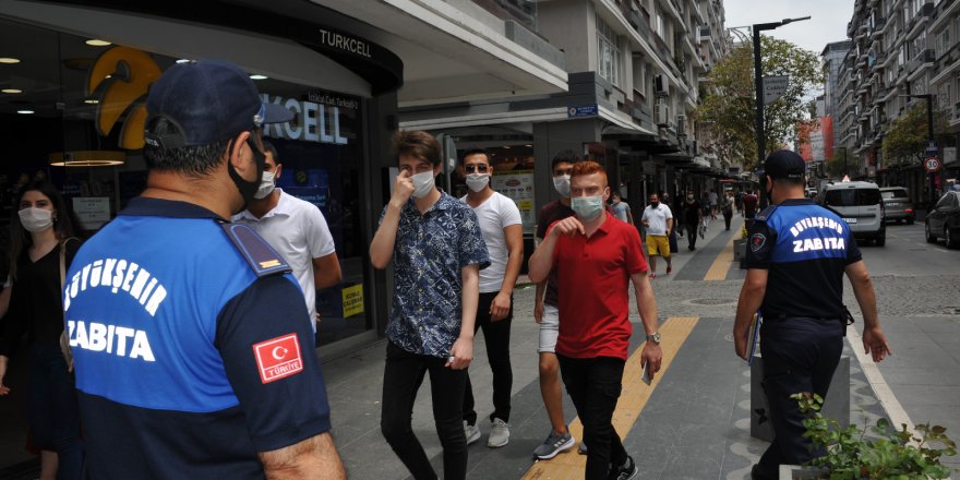 Samsun'da zabıta maske denetiminde