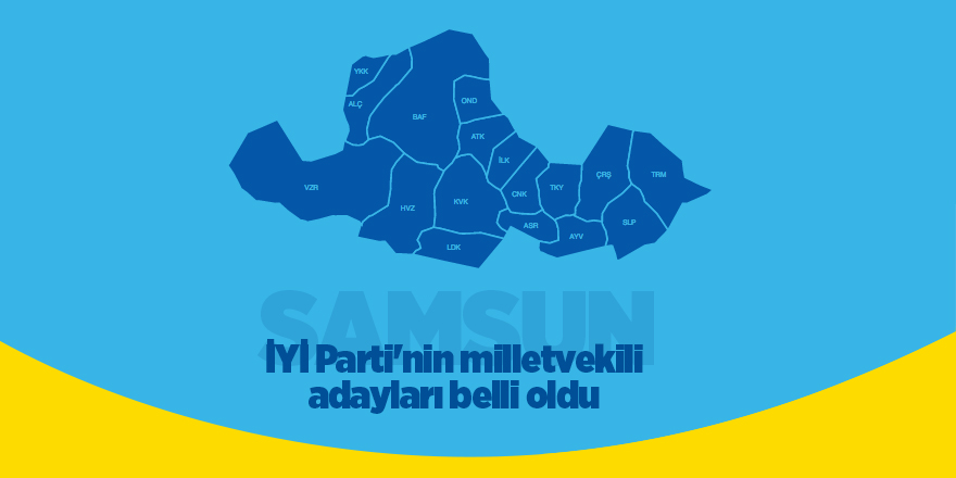 İYİ Parti Samsun listesi belli oldu