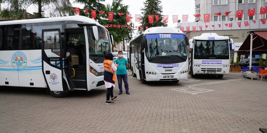 Terme Belediyesi'nden öğrencilere ücretsiz servis