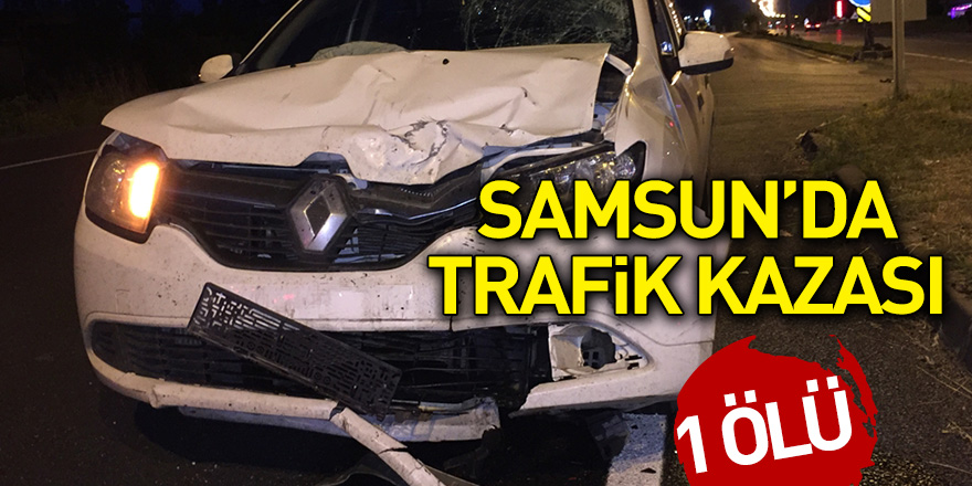 Samsun'da trafik kazası: 1 ölü