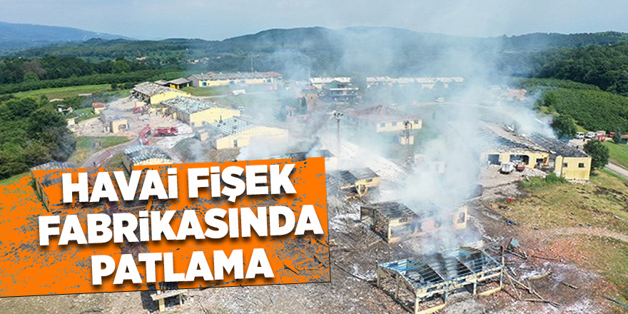 Havai fişek fabrikasında patlama