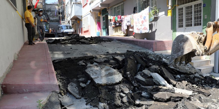 İlkadım'da bozulan yollar düzeltiliyor - samsun haber