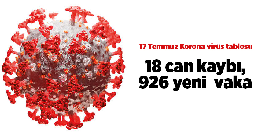 17 Temmuz Korona virüs tablosu - samsun haber