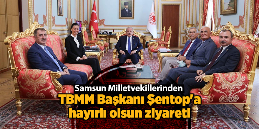 Samsun Milletvekillerinden TBMM Başkanı Şentop'a hayırlı olsun ziyareti