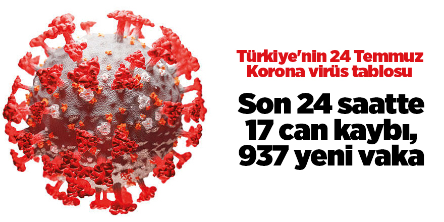 Türkiye'nin 24 Temmuz Korona virüs tablosu - samsun haber