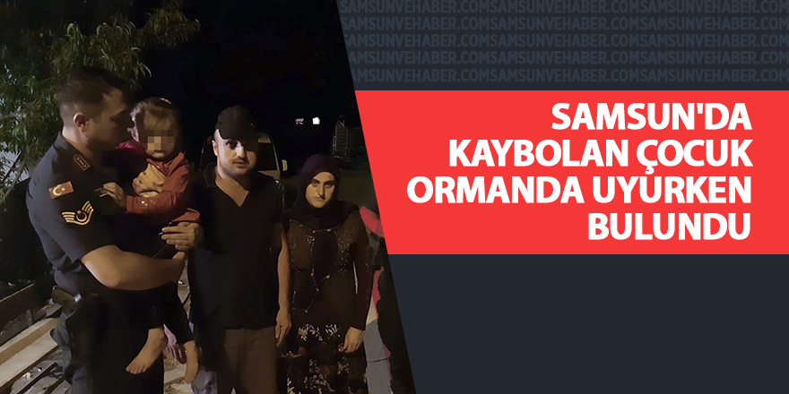 Samsun'da kaybolan çocuk ormanda uyurken bulundu - samsun haber