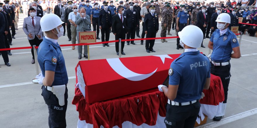 Şehit polis Adem Keskin için Samsun'da tören düzenlendi