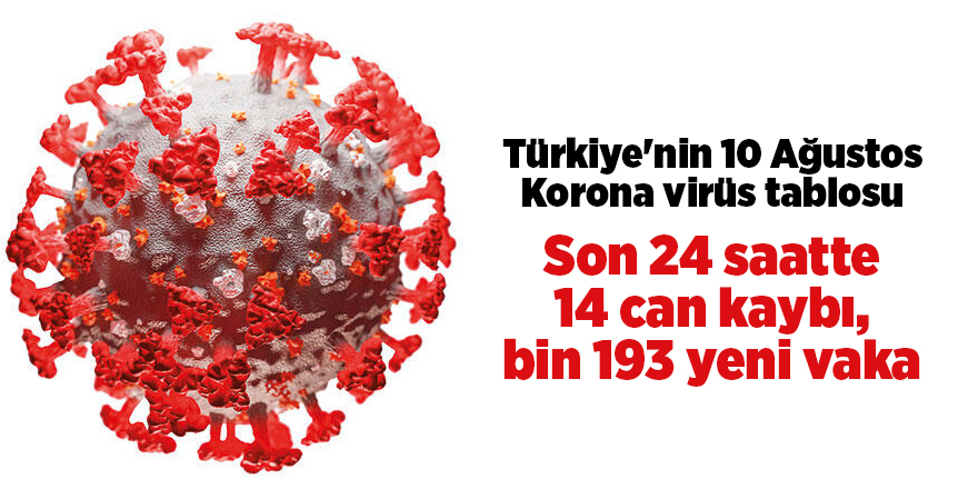 Türkiye'nin 10 Ağustos Korona virüs tablosu - samsun haber