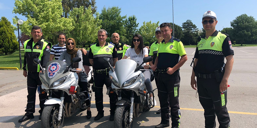 Samsun’da polislere motosiklet eğitimi 