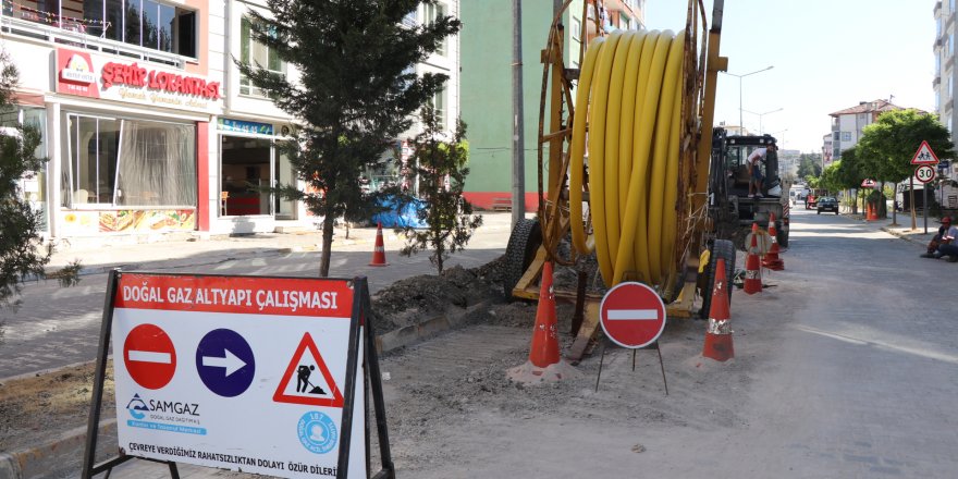 Kavak'ta doğal gaz çalışmaları hızlandı - samsun haber