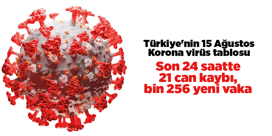 Türkiye'nin 15 Ağustos Korona virüs tablosu - samsun haber