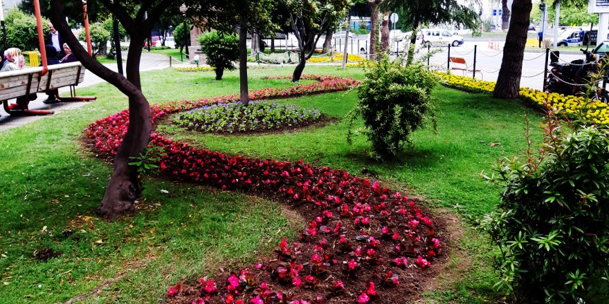 İlkadım'da parklar rengarenk - samsun haber