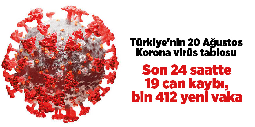 Türkiye'nin 20 Ağustos Korona virüs tablosu - samsun haber