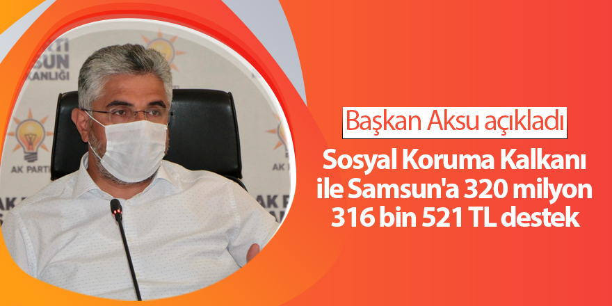 Sosyal Koruma Kalkanı ile Samsun'a 320 milyon 316 bin 521 TL destek - samsun haber