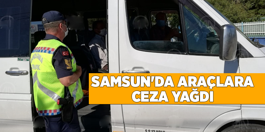 Samsun'da Kovid-19 tedbirleri kapsamında 38 araca cezai işlem uygulandı