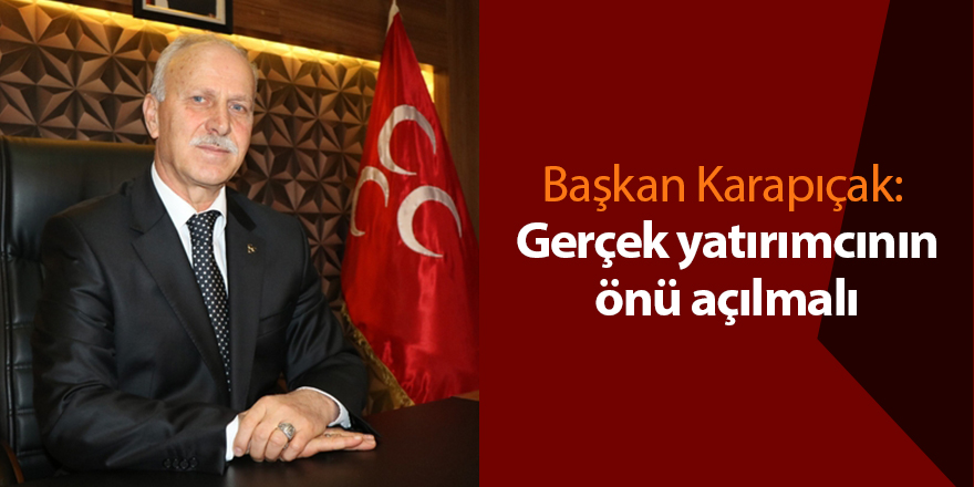 Başkan Karapıçak:  Gerçek yatırımcının önü açılmalı - samsun haber