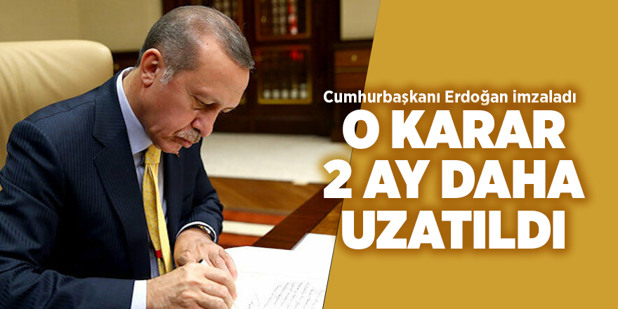 Cumhurbaşkanı Erdoğan imzaladı - samsun haber