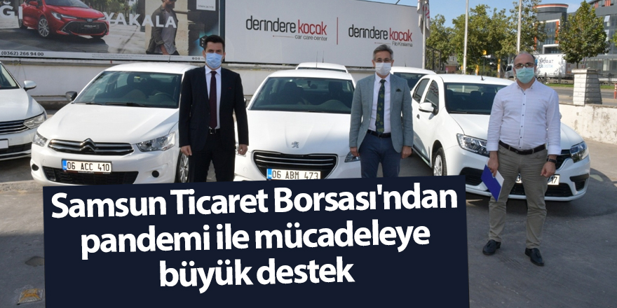 Samsun Ticaret Borsası'ndan pandemi ile mücadeleye büyük destek - samsun haber