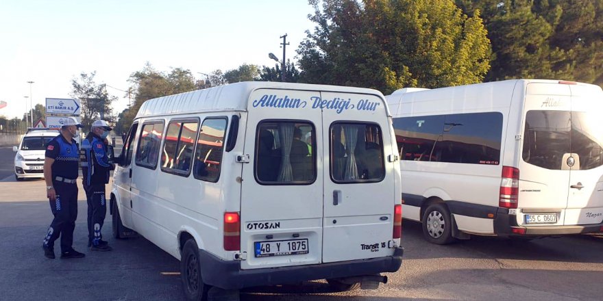 Servis araçları denetimden geçirildi - samsun haber