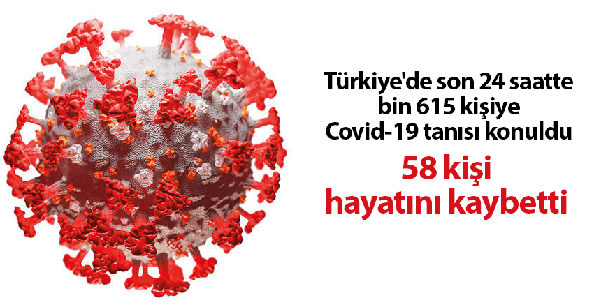 Türkiye'de son 24 saatte bin 615 kişiye Covid-19 tanısı konuldu - samsun haber