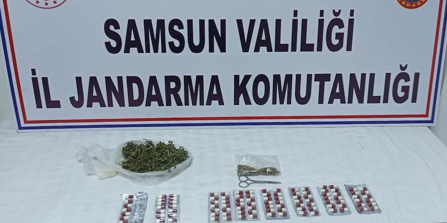 Samsun'da jandarmadan uyuşturucu operasyonu