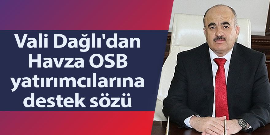 Vali Dağlı'dan Havza OSB yatırımcılarına destek sözü - samsun haber