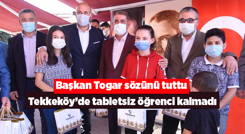 Tekkeköy’de tabletsiz öğrenci kalmadı - samsun haber