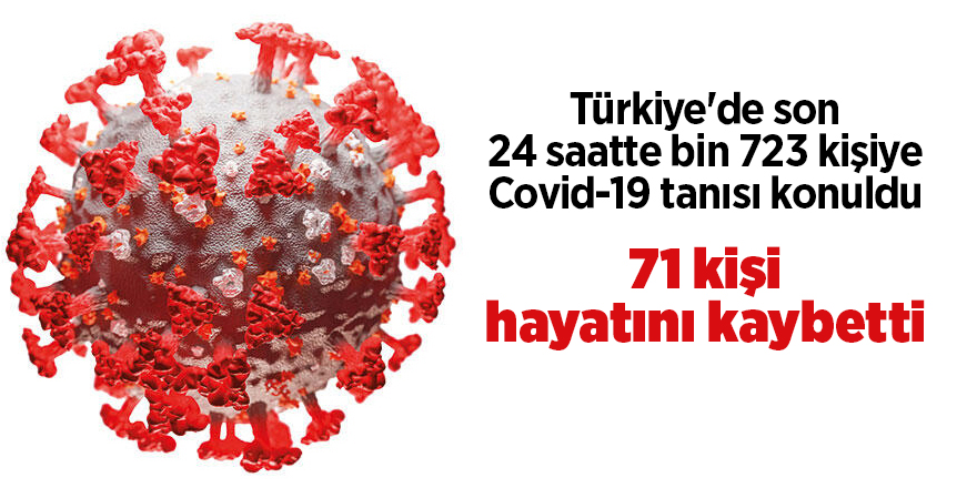 Türkiye'de son 24 saatte bin 723 kişiye Covid-19 tanısı konuldu - samsun haber