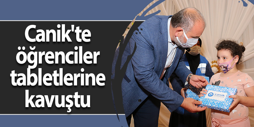 Canik'te öğrenciler tabletlerine kavuştu - samsun haber